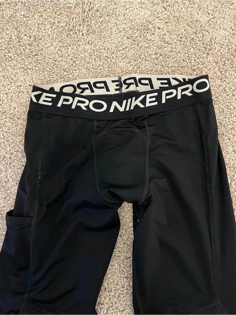 ◼️NIKE: Boy M, Nike Pro dri-fit compression leggings w/side pocket preowned◼️